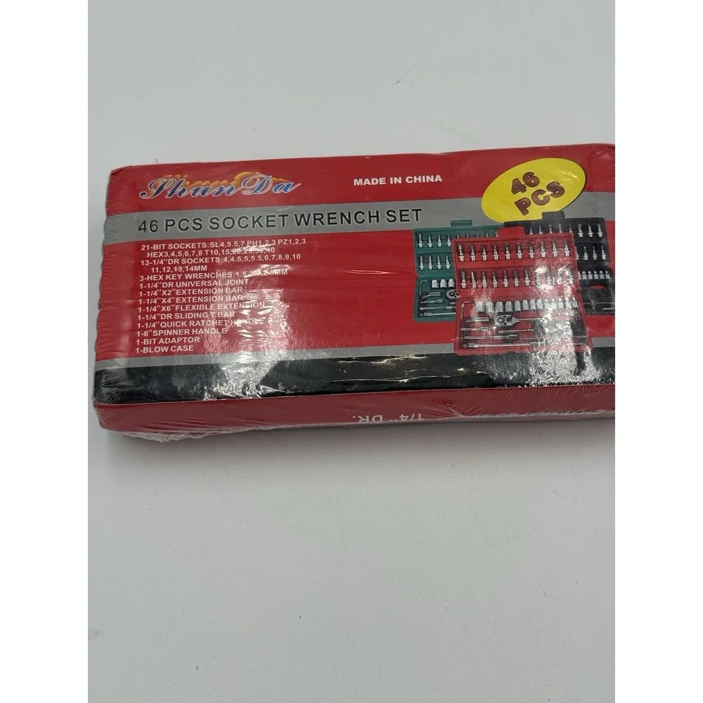 46 Pcs Socket Wrench Set Household Repair Tools Car Automotive Machinery Repair